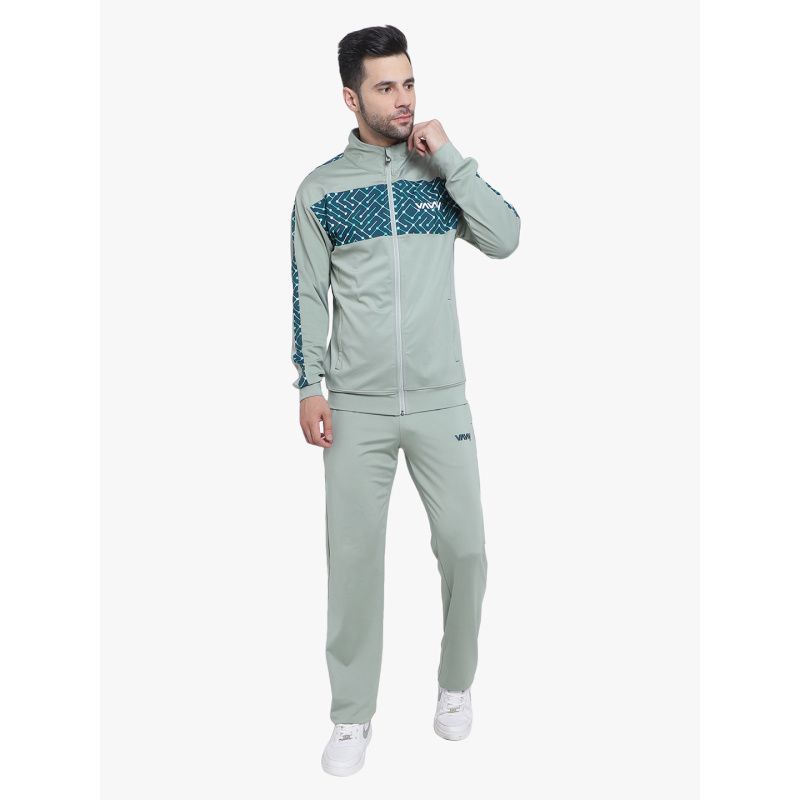 Stylish Tracksuit Grey Green