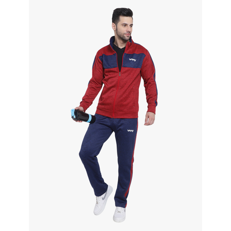 Ignite Melange Tracksuit Red - Image 2