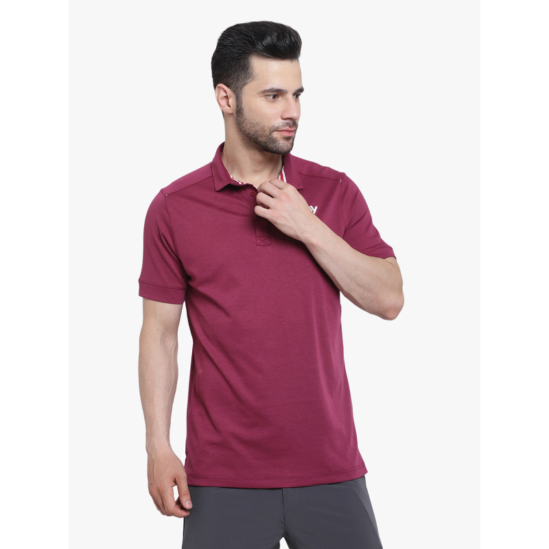 Travel Polo T-Shirt Rose - Image 3