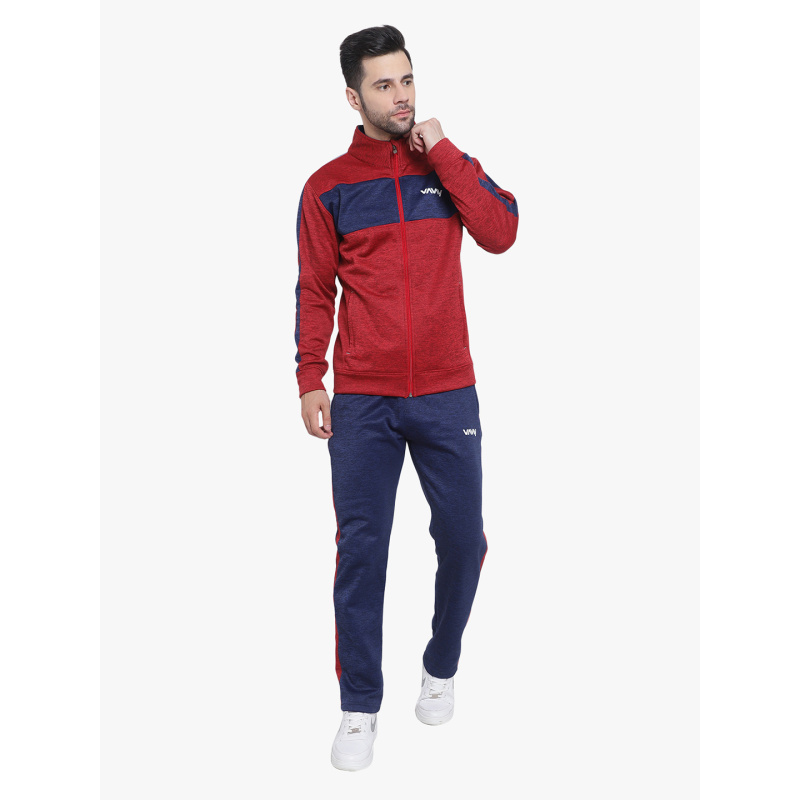 Ignite Melange Tracksuit Red - Image 3