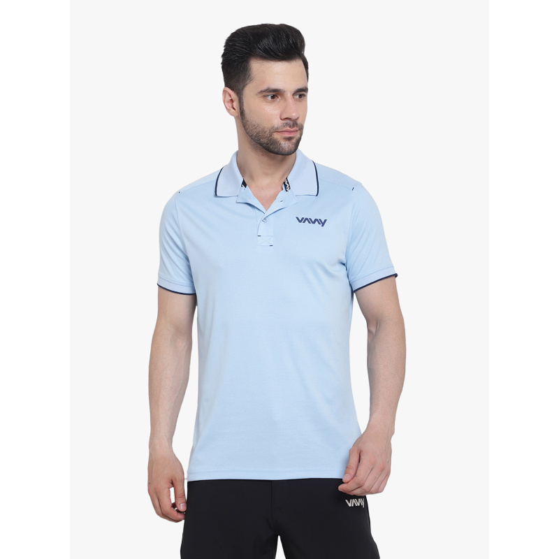 Travel Polo T-Shirt Sky Blue P2