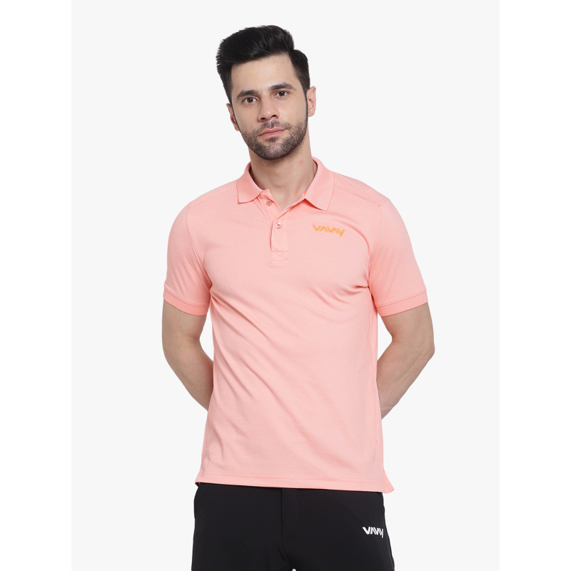 Travel Polo T-Shirt Pink P2