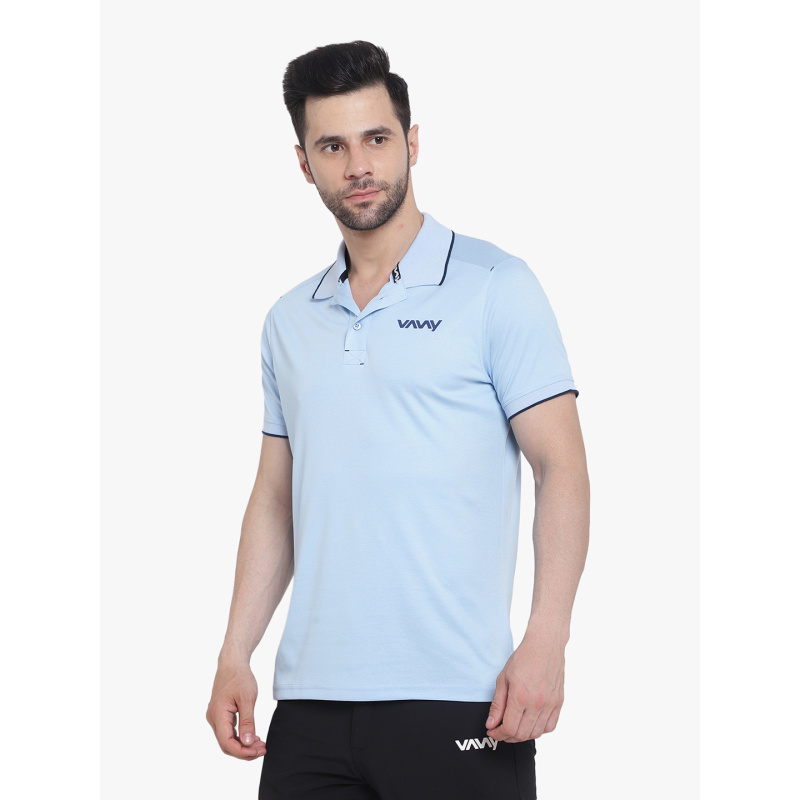 Travel Polo T-Shirt Sky Blue P2 - Image 5