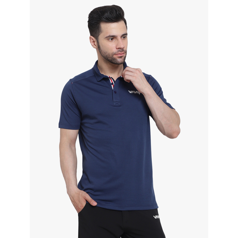 Travel Polo T-Shirt Blue P4 - Image 5