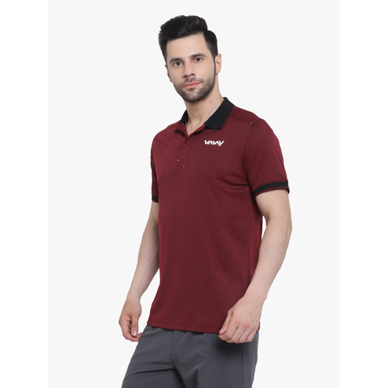 Travel Polo T-Shirt Red P1 - Image 2