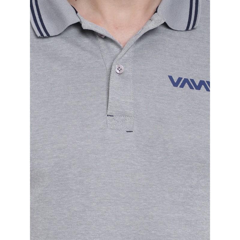 Travel Polo T-Shirt Grey - Image 5