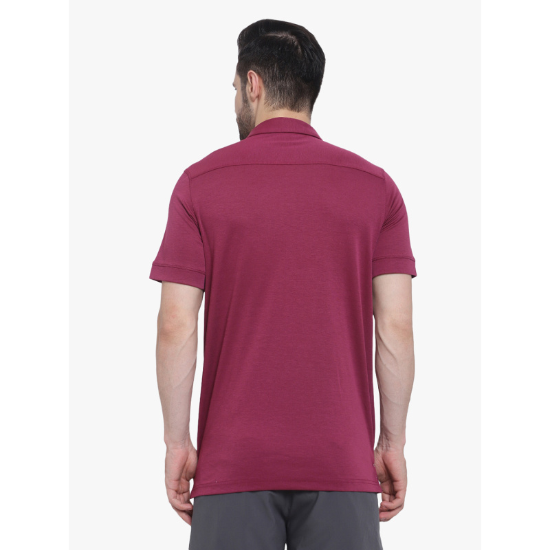 Travel Polo T-Shirt Rose - Image 4