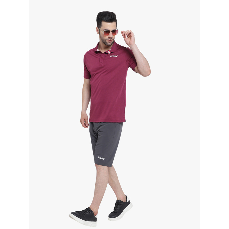 Travel Polo T-Shirt Rose - Image 6