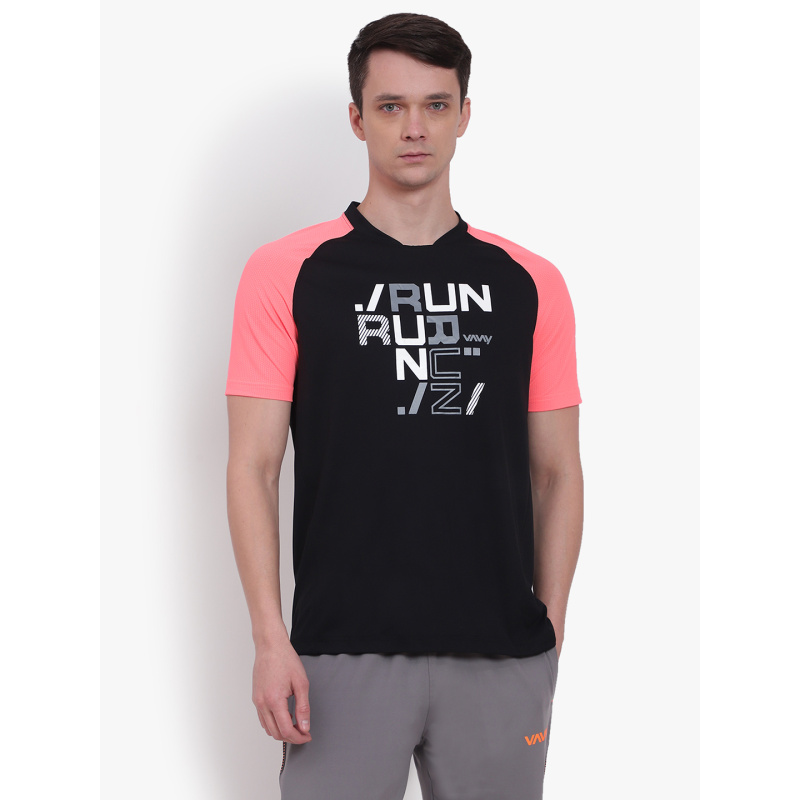 Cricket T-Shirt Black Pink P1