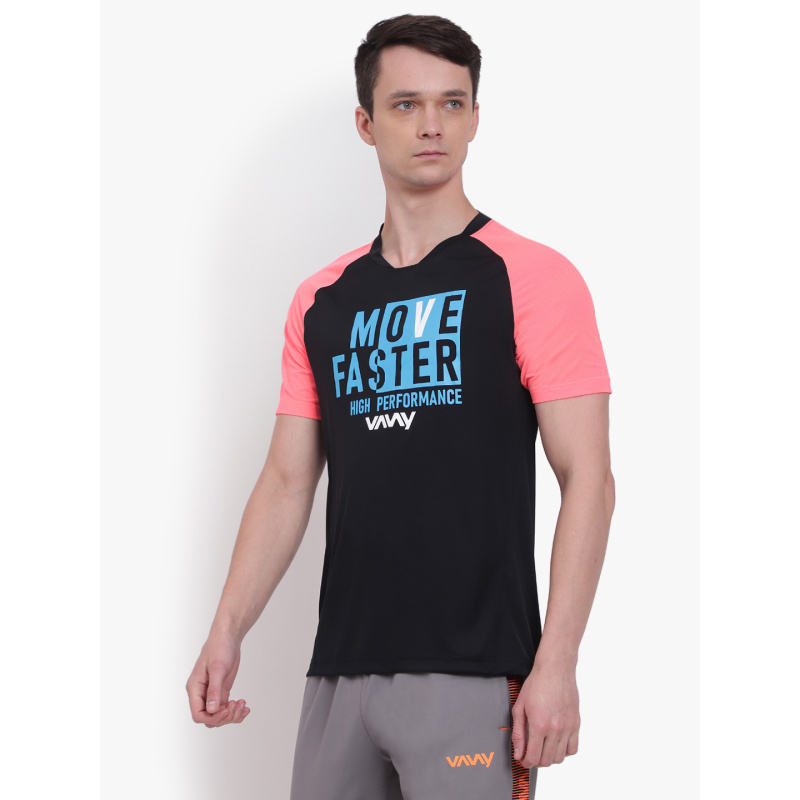 Cricket T-Shirt Black Pink P2 - Image 4