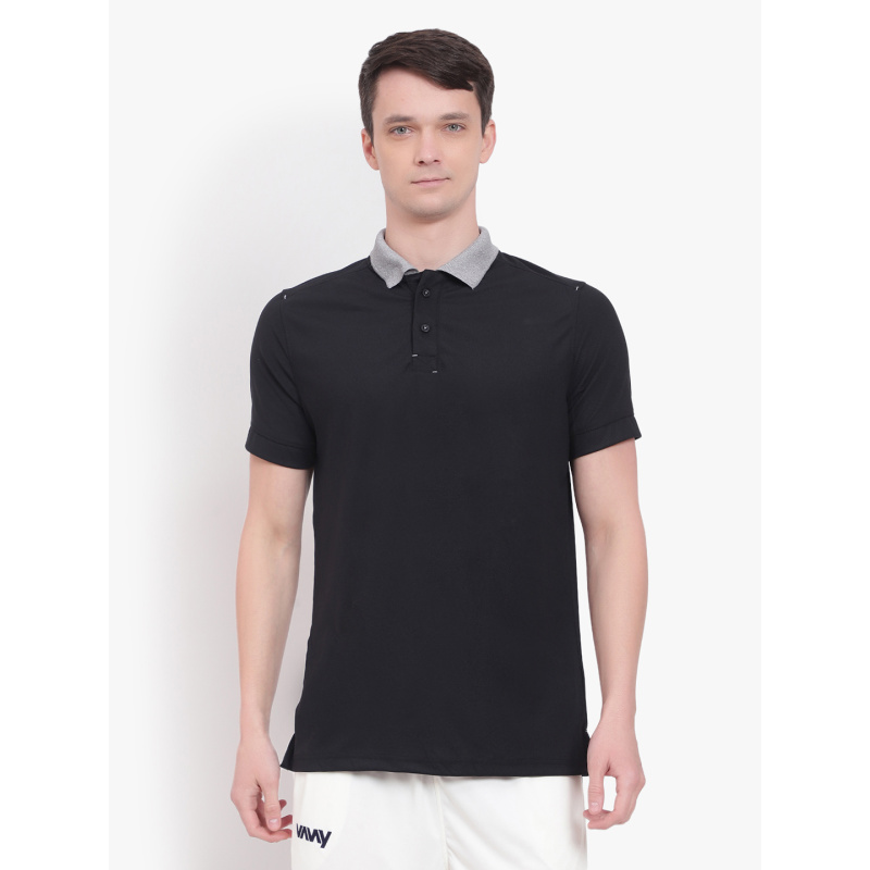 Travel Polo T-Shirt Black - Image 3