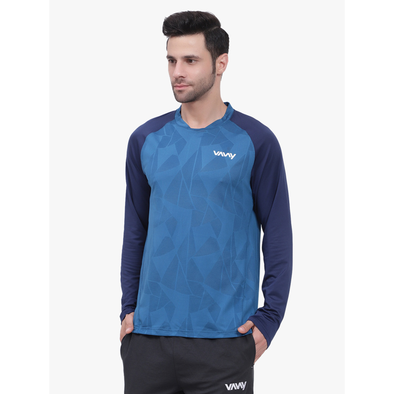 Cricket T-Shirt Full Sleeve Blue P2