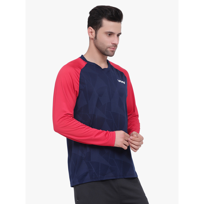 Training T-Shirt Full Sleeve Blue Red - Image 4